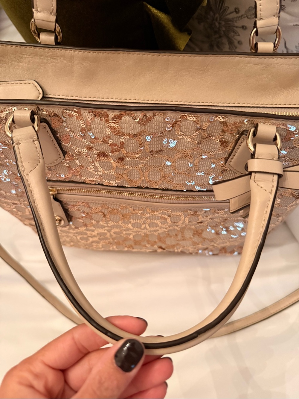 Coach Poppy Sequin Signature C Blaire tote - Picture 5 of 14